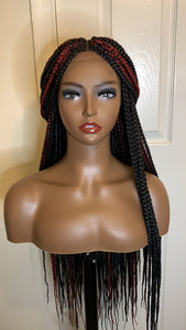 Box Braids Closure Wig