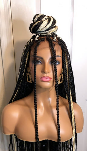 Box Braids Closure Wig