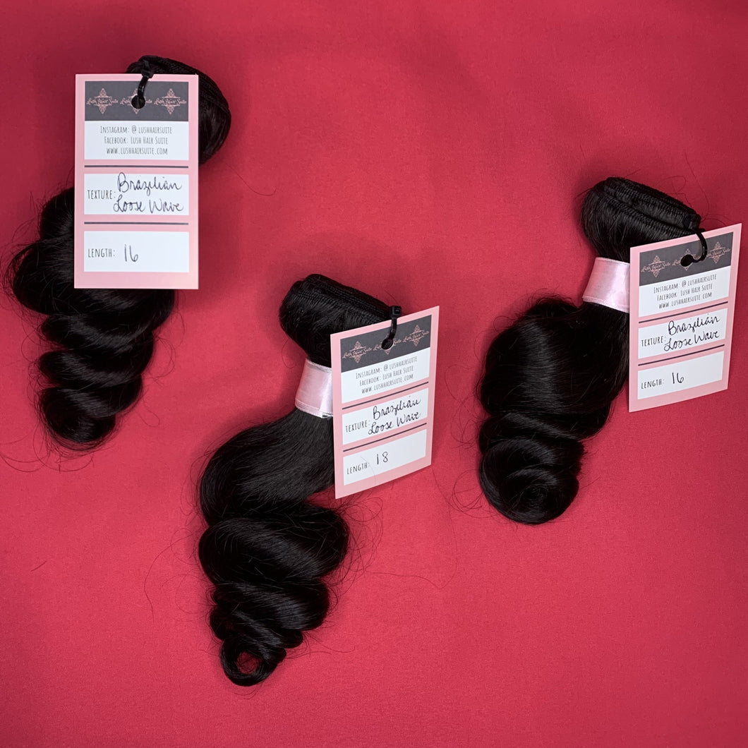 Brazilian Loose Wave BUNDLE DEALS – Lush Hair Suite