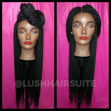 Load image into Gallery viewer, Box Braids Closure Wig